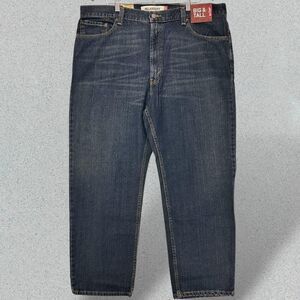 Levi's 550 Relaxed Fit Big & Tall Tapered Leg Denim Jeans‎ Blue W42 L30
